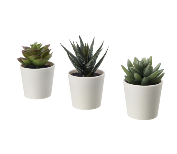 FEJKA Artificial Potted Plant + Pot – Indoor/Outdoor Use, Succulent