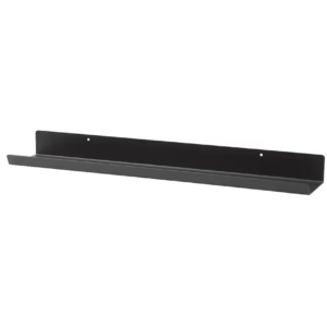 Minimalist Black Metal Wall Shelf
