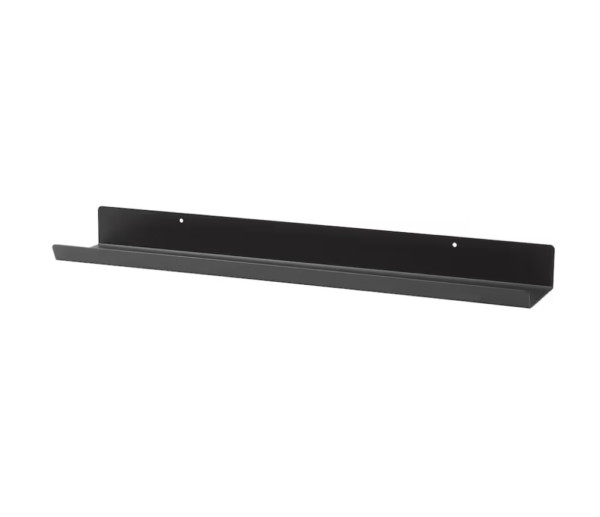 Minimalist Black Metal Wall Shelf