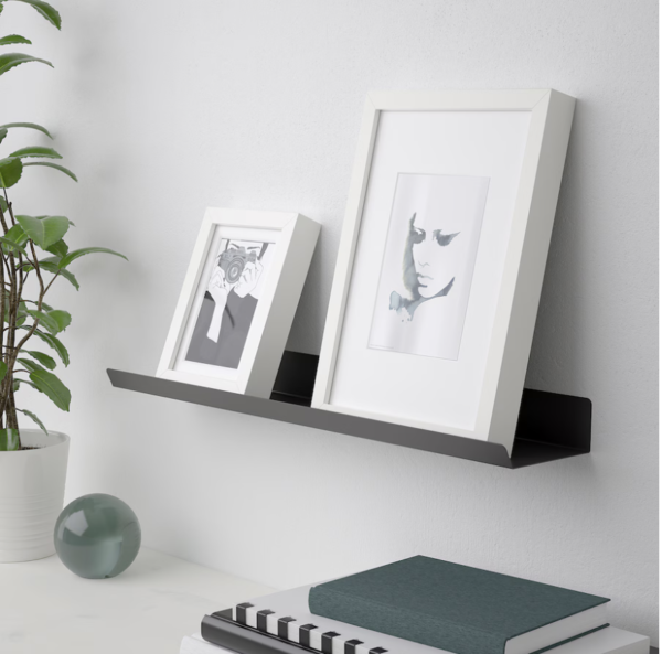 Minimalist Black Metal Wall Shelf - Image 2