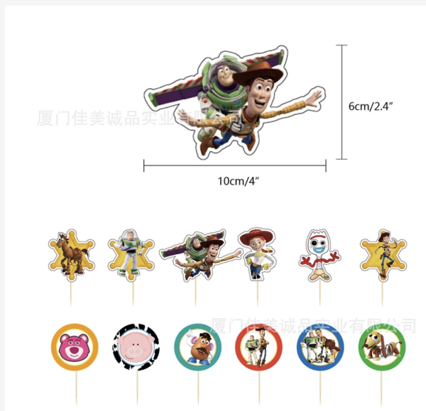 ST2 Toy Story Theme Kids Birthday Party Decorations – Banner, Cake Topper, Balloon Set, Party Supplies TS2 - Image 3